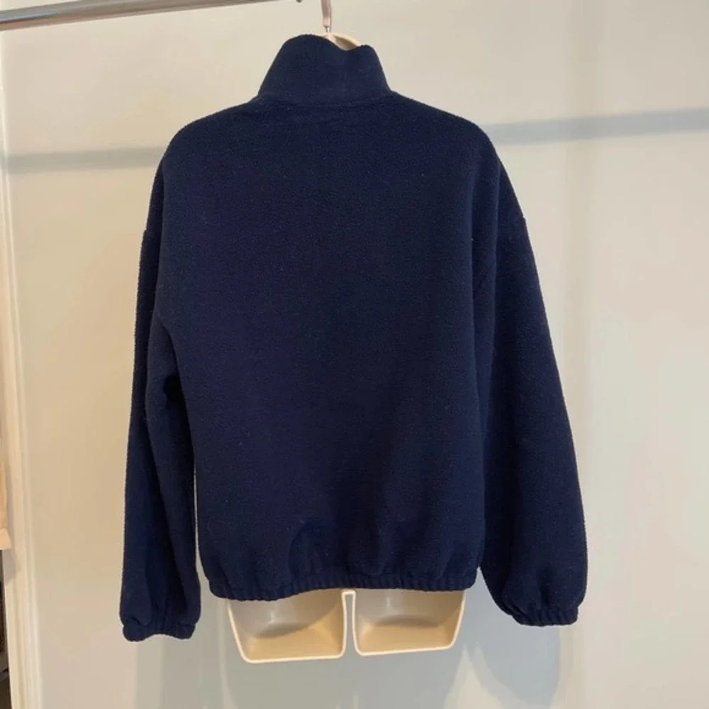 adidas Originals Navy Blue Fleece Jacket - Picture 4 of 8